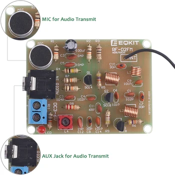 DIY Kit Radio FM Stereo Modul 76-108MHz Transmițător Wireless Receiver Circuit PCB Board Lipire Practică Proiect pentru Școală Laboratoare