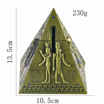 Egiptean Clădire Punct De Reper Piramida Modelul De Simulare Mini Acasă Pusculita Cutie De Depozitare Decor De Birou Meserii Creative