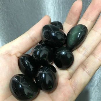 En-gros de cristale naturale de vindecare curcubeu negru obsidian piatră de cuarț rostogolit piatra de cristal pietriș pentru decor de crăciun