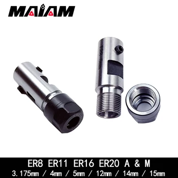 ER8 ER11 ER16 ER20 instrument suport motor arbore post ax 4 6mm 8mm 5 mm 10 mm 12 mm 14 mm 15 mm pentru ER instrument titularul masina de Gravat