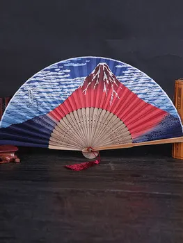 Evantai De Mătase Muntele Kanagawa Valuri Japoneză De Pliere Fan Ventilator De Buzunar Accesorii De Nunta De Decorare Cadou Eveniment Consumabile