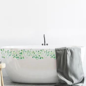 Floare Verde De Viță De Vie Autocolante De Perete Camera De Zi Dormitor Geam Decor Tapet Baie Decalcomanii Dulap Mural Decor Acasă