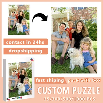 Foto Puzzle Personalizat 300/500/1000 Piese De Învățare De Învățământ Adulti Jucarii Pentru Copii Puzzle-Uri Personalizate Cadouri Lucrate Manual
