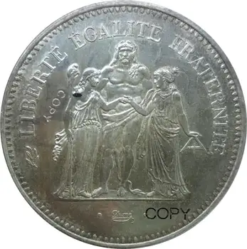 Franța 50 francez 1978 franci Hercule de Dupre cupru si nichel Placat cu Argint Copia Monede