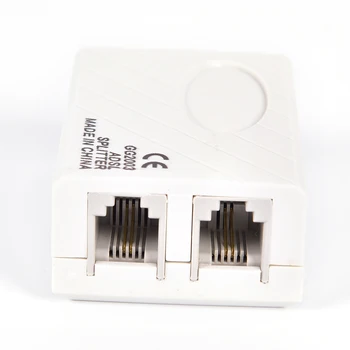 Grad înalt de Telefon RJ11 Linie ADSL Fax Modem de Bandă largă, Telefon cu Linie Filtru Splitter Adaptor Nou