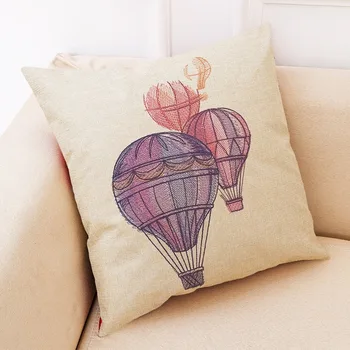 GY0751 Balon cu Aer Cald, Perna 1 BUC (Fără Umplere) Pernă Arunca Canapea Masina Decor Acasă Decorative cushionset