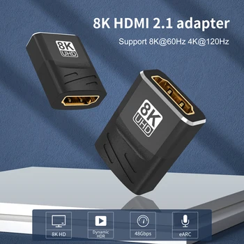 HDMI Extender 8K@60Hz 4K@120Hz HDMI 2.1 Conector Cablu de Extensie Adaptor Cuplaj pentru PS4/3 TV Switch HDMI Extender