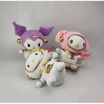 Hello Kitty Kuromi Sanrio Animale Împăiate & Pluș Drăguț Papusa Astronaut Serie de Pluș Fată cam de 20cm Căptușit Sustine Ziua de Jucărie
