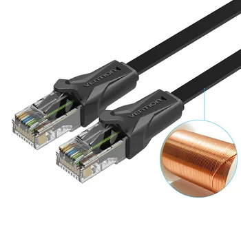 Intervenție conector rj45 Viteza Mare UTP CAT 6 cablu Ethernet Plat Gigabit Cablu de Retea RJ45 Patch-uri LAN Cablu pentru PC, Laptop Router