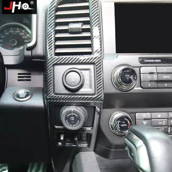 JHO ABS Carbon Cereale de Navigare din Partea laterală a Panoului de Ventilație de Evacuare Suprapunere Capac Ornamental pentru Ford F150 17-2020 Raptor 2019 2018 Accesorii Auto
