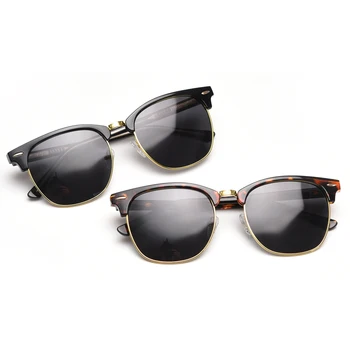 Kachawoo ochelari de soare polarizat jumătate rama TR90 retro ochelari de soare femei acetat de metri de Vară stil de decorare vânzare fierbinte negru