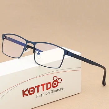 KOTTDO Epocă Pătrat Optice, Ochelari, Rame Metalice de Oameni de Moda Clasic de Afaceri Clar Transparent Rama Ochelari de vedere oculos