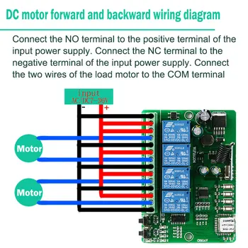 KTNNKG DC12V 24V 36V eWelink Comutator WiFi 4CH Relay Module Smart Home Automation Receptor fără Fir și 433MHz RF Control de la Distanță