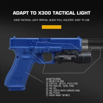 Kydex Toc Tactic Pistol Toc pentru pistol Beretta M9 HK45 SIG P320 S&W M&P se adapteze X300 Lanterna de Vanatoare accesorii airsoft
