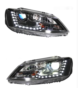 Lampă de cap Pentru VW 2011-2019 Jetta Gli MK6 Faruri proiectoare Ceata Lumini de Zi DRL H7 LED Bi Xenon Bec Accesorii Auto