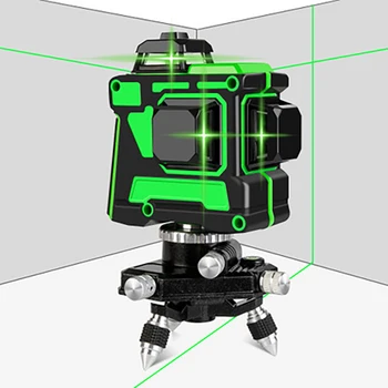 Laser verde Leveler Auto-Nivelare cu Laser 3d la Nivel Vertical Cruce Linii Laser Ghid de Construcție Laser Pointer Verde Detector