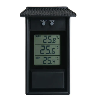 LCD Digital rezistent la apa de Memorie Termometre Grădină Verde Zidul de la Casa de Măsurare a Temperaturii Max Min Afișare Valoare -20~50 ° C