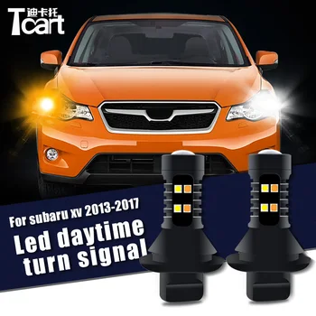 Led drl accesorii Pentru Subaru XV crosstrek 2013-2017 timpul Zilei luminile de Semnalizare 2in1