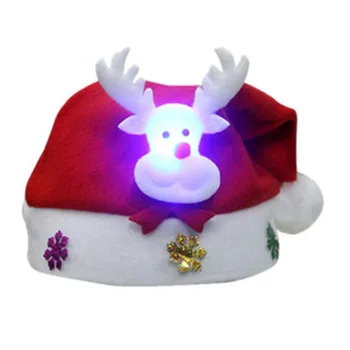 LED-uri de Crăciun Pălării Aprinde Capac Pălărie de Moș Crăciun om de Zăpadă Elan Xmas Hat pentru Copii Adult Cadou Decor Fotografie Accesorii