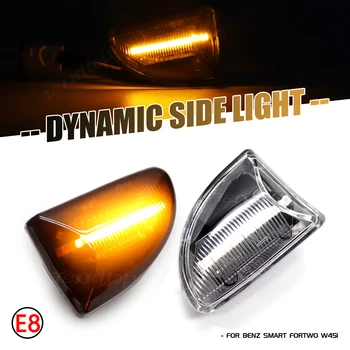 LED-uri dinamice Secvențială Semnalizare Lumini Intermitente Partea Repetor Lampa Pentru Mercedes Benz Smart Fortwo 451 MK1 & MKII 2007-
