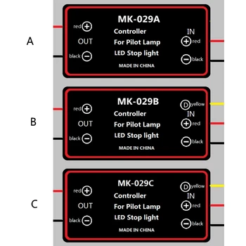 Lumina de frână Flasher Modul de Flash Stroboscop Controler cu Protecție rezistent la apa 12V-30V Auto Led Flash Coada Opri Lumina Accesoriul