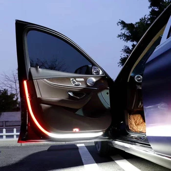 Masina de Avertizare Deschidere Ușă Streamer Lumini cu LED-uri Benzi de Siguranță Auto de Interior Decorative Intermitentă Lampă Ambientală Anti-coliziune Benzi