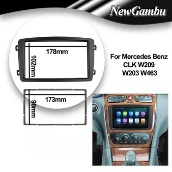 Masina Fascia Cadru Pentru Mercedes Benz CLK W209 W203 W463 Android Ecran tabloul de Bord Tapiterie Consola Rama Adaptor Placă de Acoperire