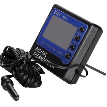 Mini Termometru Digital LCD Cu 3M Cablu Senzor Frigider Congelator Acvariu Medicina Cutie de Contor de Temperatura Alarma Termograf