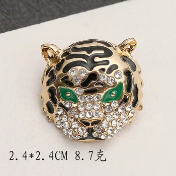 Moda Femei Barbati Tigru, Leopard Vintage Din Metal Broșe Ace Simple, Creative Animal Unisex Haina Insigne Accesorii Retro Pin-Ul Cadou