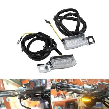 Motocicleta Mini LED E-mark Turn Semnal de Lumină care Curge Apa de Semnalizare Intermitentă Lampă de semnalizare Pentru Honda Pentru Touring Harley XL Dyna