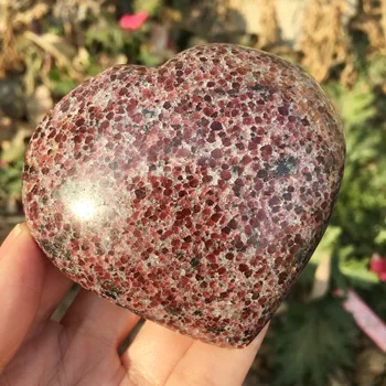 Naturale dur Granat piatra de cristal Prime semiprețioase Scazut de piatră sculptate în formă de inimă de piatră pentru decor acasă
