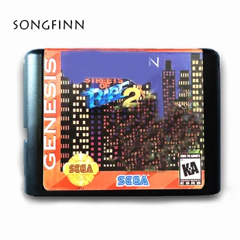 New Sosire 16 biți MD Card de Memorie pentru Sega Mega Drive pentru Geneza SEGA Megadrive Țestoase în Streets of Rage 2