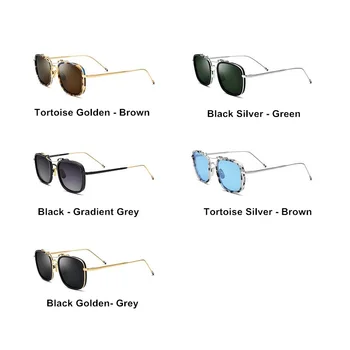 Noii ochelari de Soare Tendință de Moda de Brand UV00 Protecție Retro Pătrat Anti Orbire Polarizate Bărbați Femei Pilot Ochelari de Soare Ochelari tbs816