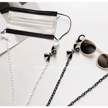 Nou stil European simplu de personalitate arc acrilice șnur colier ochelari lanț cască lanț masca cu masca lanț