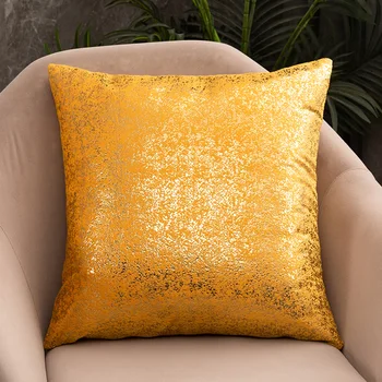 Noul Design de Aur Pernă de Catifea Acoperi 45x45cm Decorative Canapea de Pernă față de Pernă Model de Lux de Calitate Pernă Acoperă