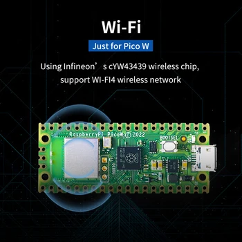 Noul Raspberry Pi Pico W RP2040 Dual-Core 264KB BRAȚUL de Înaltă Performanță Placa Microcontroler Sudat Opțional Acrilic Caz Kit