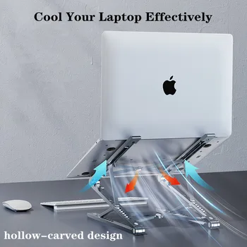 OATSBASF Reglabil Suport pentru Laptop din Aluminiu Pentru Macbook Air Pro Dell Tablet Stand Notebook Răcire Pad Baza Laptop Pliabil Suport