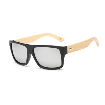 Ochelari de Soare de Designer pentru Barbati Femei ochelari de soare din Lemn de Bambus Brațul Dreptunghi Retro Ochelari de Soare Ochelari de KP1523