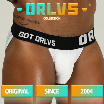 ORLVS Brand Bărbați Lenjerie Sexy, Lenjerie din Bumbac Respirabil, Confortabil Chiloți Alunecare Homme Cueca Tanga de sex Masculin Chiloți pentru Bărbați Boxeri