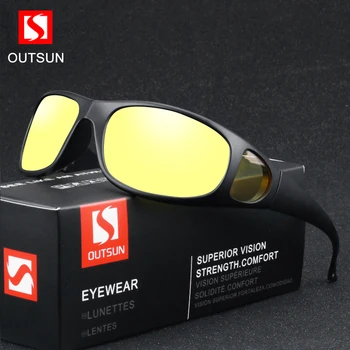 OUTSUN Plus Cazul de Pescuit Bărbați ochelari de Soare Polarizati Cu Geam Lateral Lentile de Conducere de Noapte Ochelari Pentru Barbati Femei Drumeții Funcționare Golf