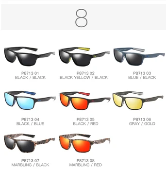 PARANDOID Epocă ochelari de Soare Polarizati pentru Bărbați Ochelari de Soare Pentru Barbati de Conducere Pătrat Negru Oculos Masculin 8 Culori Model P8713