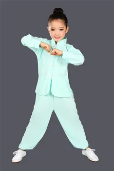 Pentru copii de arte martiale îmbrăcăminte de arte marțiale fete baieti Kung Fu, Tai Chi cu mâneci lungi pentru copii de performanță Fu Qingcang