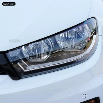 Pentru Volkswagen VW Scirocco 2008-2017 Mașină de Lampa cu Far de Protecție Folie de Film Tentă de Fum Negru Transparent TPU Lumina Autocolant