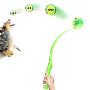 Pet Aruncat Jucării pentru Catelus Pisicuta PP Minge de Tenis Aruncătoare în aer liber Amuzant Instruire animale de Companie Jucărie Interactiv Caini Pisici Accesorii 1buc