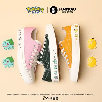 Pokemon Universal co-branded brand Patru Anotimpuri Low Top High Top Canvas Fata 2022 Noua Moda Pantofi de Crăciun Cadou de Ziua de nastere