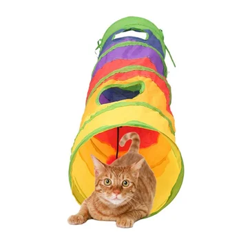 Praktische Kat Tunel Inklapbare Juca Speelgoed Interioară În Aer Liber Kitty Catelus Speelgoed Voor Puzzel Oefenen Verbergen De Formare