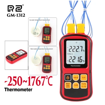 RZ Mini Tip Contact Termometru -250~1767℃ Temperatura Termocuplu Metru/Tester senzor de Temperatură Termocuplu de a folosi pentru Lichid