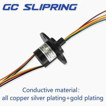 Slip ring inel colector electric cu inel colector perii electrice perii rotative comun 6wire 5A curent
