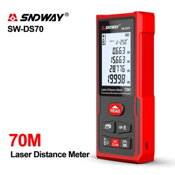 SNDWAY Laser Roșu Linie Laser Range finder Electronice de măsură de bandă Digitală Distanța Conducător Laser Distanța de Meter sw ds