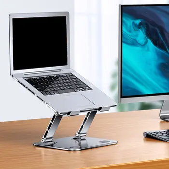 Suport pentru Laptop Reglabil Aliaj de Aluminiu Stand Notebook Compatibil cu 11-17.3 Inch Laptop Portabil Laptop-Suport Racire Titular